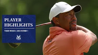 Tiger Woods Highlights | 2024 PGA Championship Round 1