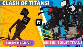 New Siren Head V4 VS The Alliance Skibidi Toilet in Minecraft Addon  Clash Of Titans [Minecraft PE]