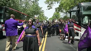 CMBB/BMBB Cunningham Master Brass Band • Memorial Day, Wash DC • Logan Circle 2024 • Nikon Z6 • 28mm