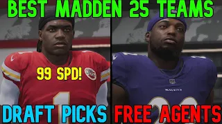 10 Most Improved Teams For Madden NFL 25! BEST NFL DRAFT PICKS & FREE AGENTS For CFM Franchise Mode