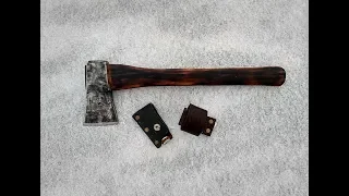 ПОХОДНЫЙ ТОПОР СВОИМИ РУКАМИ из старого советского топора | Do-it-yourself camping axe