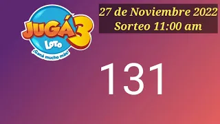 Diaria Sorteo Loto Nicaragua 11:00 am, 27 de noviembre 2022