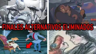 10 FINALES ALTERNATIVOS de las PELICULAS de DISNEY que fueron ELIMINADOS