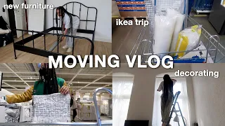 MOVING VLOG: IKEA Trip, Building Furniture & Decorating My New Apartment