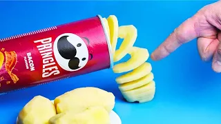 How to Make a Spiral Potato Cutter At Home - DIY Spring Potato Slicer