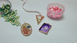 3 Amazing Epoxy Resin Pendants || open Bezels Pendants DIY#shorts #vsethicreation