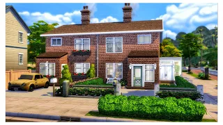 British Inspired Terrace Houses🪴 | The Sims 4 Speed Build