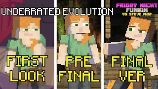 "Underrated" Evolution + Underrated Final Version leak! | Vs Steve Mod FNF