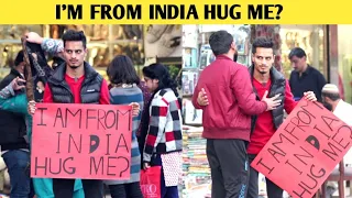 I'M FROM INDIA HUG ME OR SLAP ME | Pranks in Pakistan By Bobby Butt