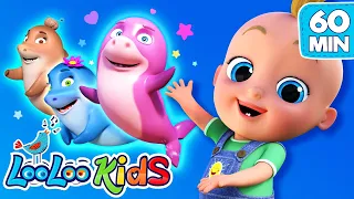 🦈 Baby Shark & More Catchy Tunes | LooLoo Kids 1-Hour Compilation for Endless Fun