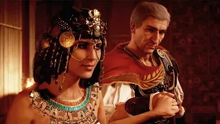 Assassin's Creed Origins Julius Caesar and Cleopatra Scenes - AC Origins Julius Caesar Death