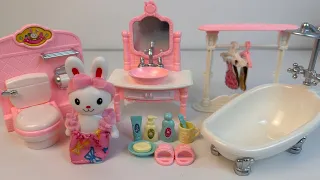 8 Minutes Satisfying with Unboxing Cute Rabbit Bathroom Bathtub Dressing Table ASMR | Review Toys