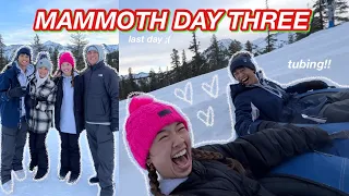 MAMMOTH DAY THREE | tubing, games, & more! Vlogmas Day 19!