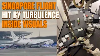 Inside Visuals of Singapore Airlines flight SQ321 |Singapore Airlines Flight Hit By Turbulence|