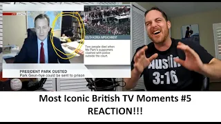 American Reacts MOST ICONIC BRITISH TV MOMENTS #5 Reaction