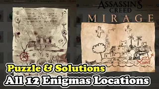 AC Mirage All 12 Enigmas Locations & Enigmas Puzzle Solutions