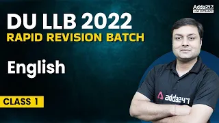 DULLB 2022 | DU LLB English Preparation | Rapid Revision Batch #1
