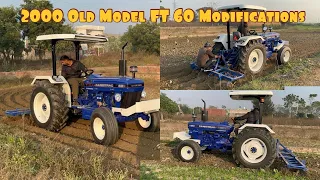 Farmtrac 60 2002 Model Engine Testing After Modifications nd Restoration | Tractor Fat tyres and rim