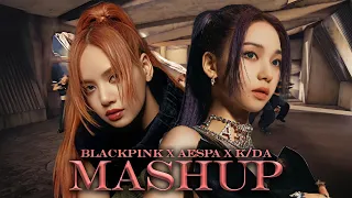 BLACKPINK x AESPA x K/DA- PINK VENOM x GIRLS MASHUP (ft. POP/STARS ins, BLACK MAMBA)