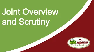 Joint Overview and Scrutiny Committee - 21/09/2020