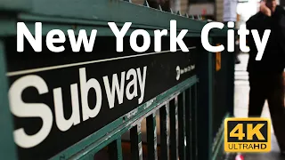 [4K]🇺🇸 NYC New York City 🚇 Subway 🚇 Ride Tour | City Walker TV  【4K 60fps】| new york subway