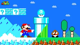 Super Mario Bros. But Everything Mario Touches Turns To ICE | Game Animation
