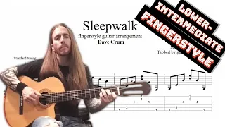 Sleepwalk TAB - acoustic fingerstyle guitar tabs (PDF + Guitar Pro)