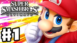 Super Smash Bros Ultimate - Gameplay Walkthrough Part 1 - Mario! Spirits & Classic (Nintendo Switch)
