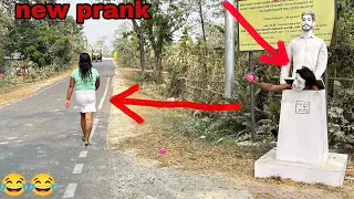 new prank|statue prank video