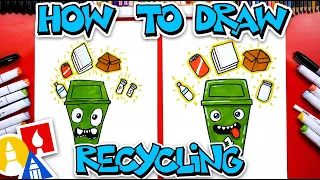 How To Draw Recycling For Earth Day