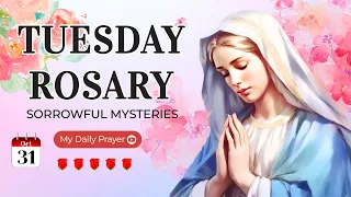 THE ROSARY TODAY❣️SORROWFUL  MYSTERIES❣️OCTOBER 31,2023 HOLY ROSARY TUESDAY|PRAYER CAN WORK MIRACLES