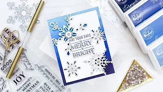 Snowflakes Inlaid Panel Card