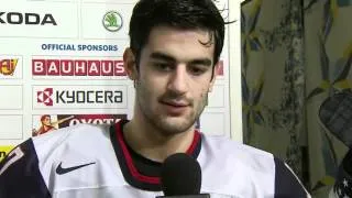 Max Pacioretty Discusses 5-2 Win vs. Switzerland - 2012 IIHF Ice Hockey World Championship