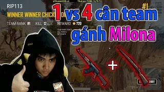 Pha cân 4 về top 1 không tưởng l 12 kills (play with HOT girl streamer milona)