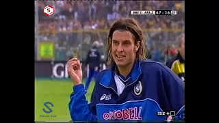 Mazzone impazzisce sotto la curva dell'Atalanta (originale Tele+ Brescia Atalanta 2001)