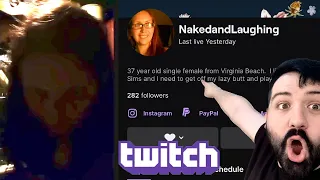 Queen Cobra/NakedAndLaughing is a Twitch streamer now