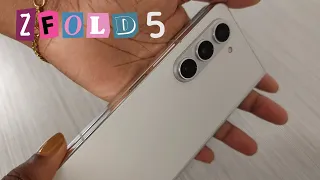 Aesthetic Unboxing Samsung Z Fold 5 🚀 | + wallpapers