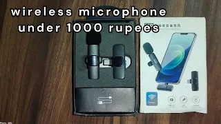 wireless microphone bogging and short video under 1000