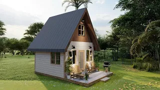 TINY HOUSE WITH LOFT DESIGN IDEA 4X4 METERS (172 Sqft) Gorgeous Design