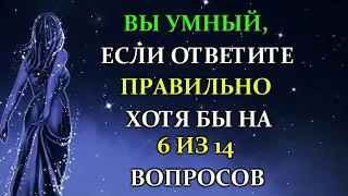 ТЕСТ НА ОБЩУЮ ЭРУДИЦИЮ И КРУГОЗОР! Интересный Тест для прокачки мозга