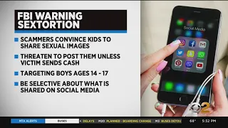 FBI issues warning about sextortion involving teenage boys