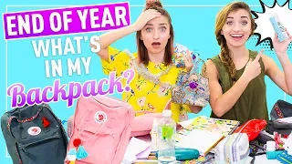 WHAT'S iN MY BACKPACK 2018  (School's Out Senior Edition) | Brooklyn and Bailey