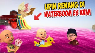 Upin ipin Renang di Waterboom Es Krim , ipin senang ! GTA Lucu