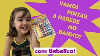 Pintando a parede no banho!!!