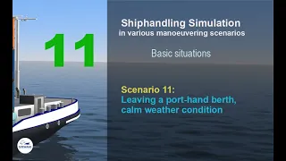 Shiphandling - Scenario 11: Leaving a port-hand berth, calm weather