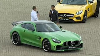 World Premiere Mercedes-AMG GT R: Tobias Moers and Lewis Hamilton