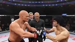 Morpheus vs. Bruce Lee (EA sports UFC 2) - CPU vs. CPU - Crazy UFC 👊🤪