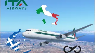 Infinite Flight GLOBAL| Athens (ATH) to Rome (FCO) | ITA Air A321-200