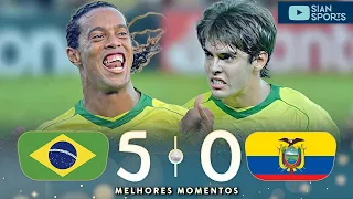 THE DAY THAT ALL OF BRAZIL STOPPED TO WATCH THE SHOW AND GOALS BY KAKÁ, RONALDINHO AND ROBINHO