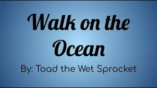 Toad The Wet Sprocket - Walk On the Ocean Lyric Video ~ For My Dad